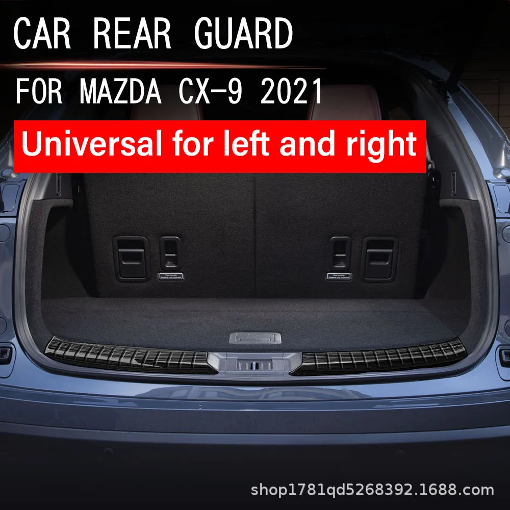 

RHD LHD для Mazda CX9 CX-9 2022 2023, защита заднего бампера из нержавеющей стали, порог багажника, приветственная крышка протектора, аксессуары