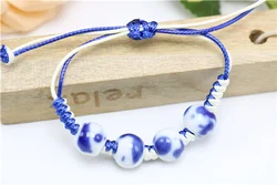 Fashion Ethnic Style High Quality Original Ceramic Beads Bracelet Adjustable Handmade Porcelain Beads Rope Dropshipping #1362