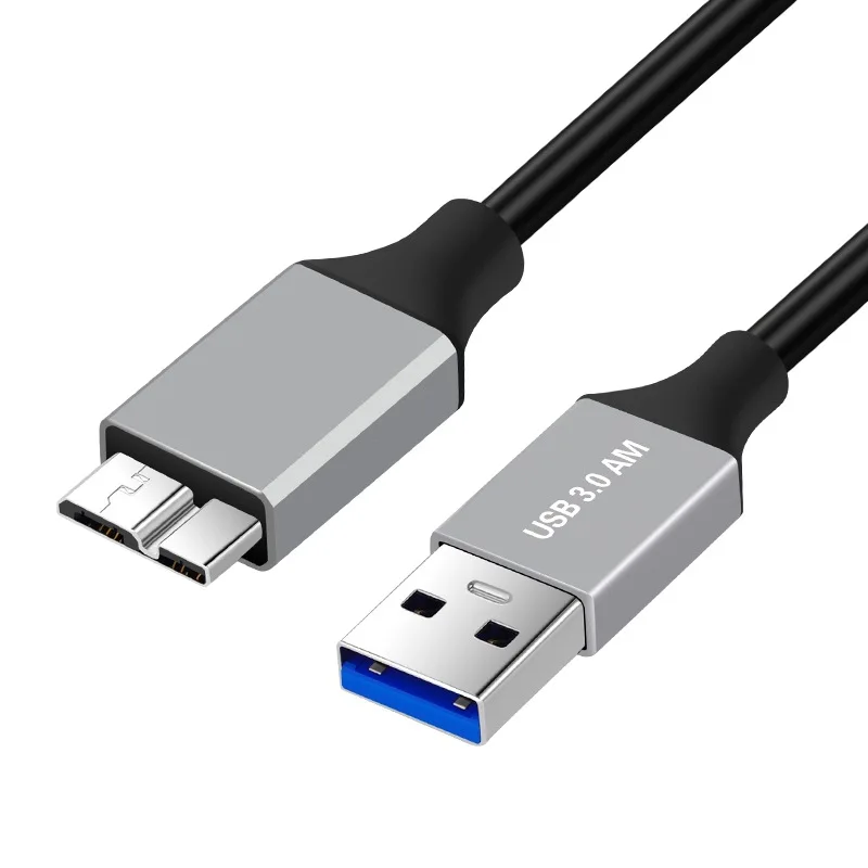 Hard Drive External USB 3.0 Micro B Cable HDD Data MicroB Cable SSD Sata Wire for Samsung Hard Disk PC USB3.0 5Gbps 3A Charger