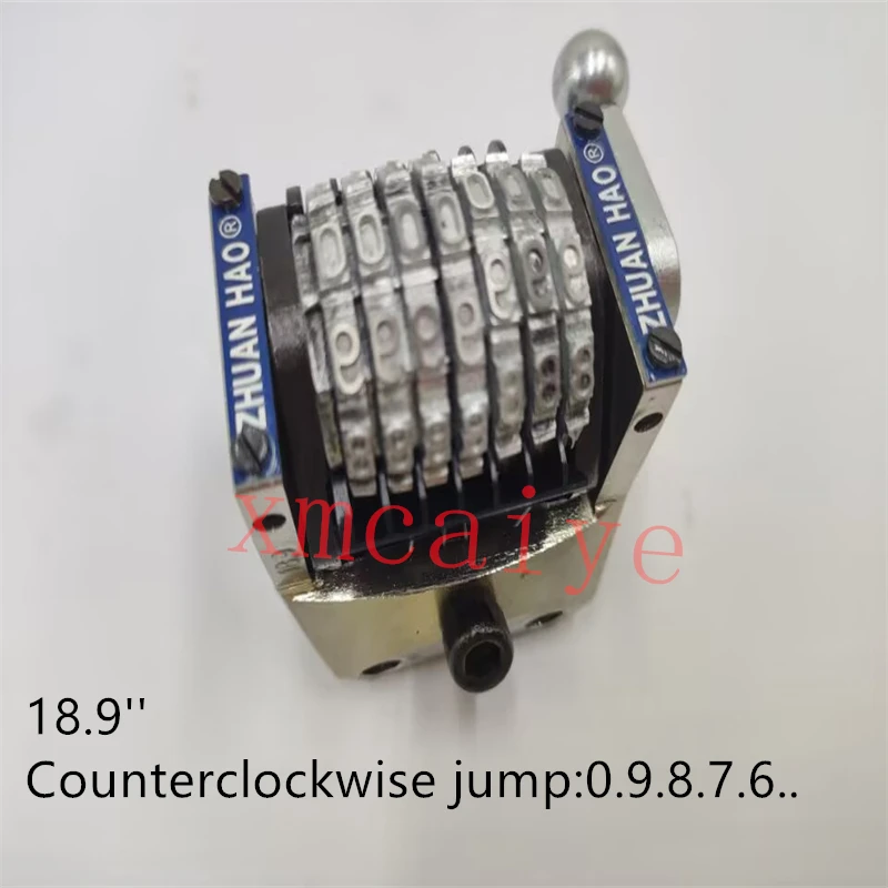 

Режим прыжка 098765... Трехтонущая вертикальная нумерационная машина Hamada, 7 цифр, 18,9 дюйма