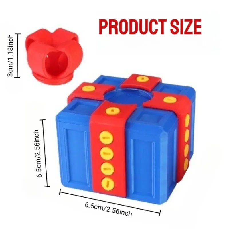 صندوق هدايا عيد الميلاد مع إصبع متوسط مخفي داخل مزحة ممتعة ديكور منزلي مبتكر هدية مفاجئة منبثقة