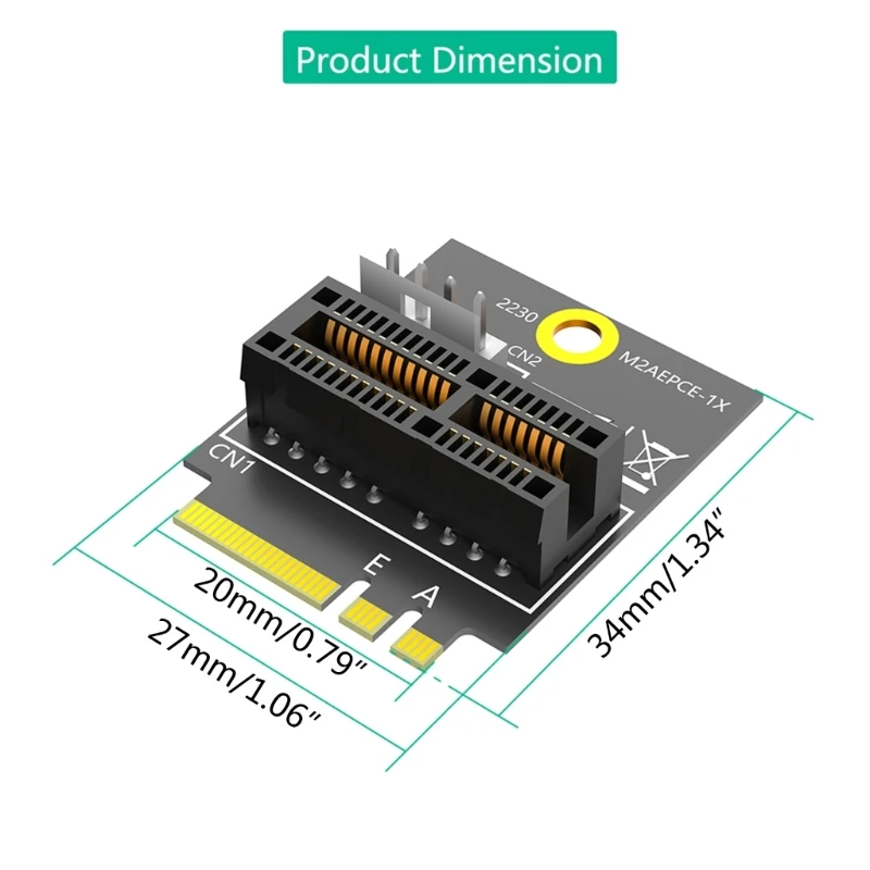 Cartão transferência inovador pcie 1x para m.2 chave para atualizações flexíveis computador