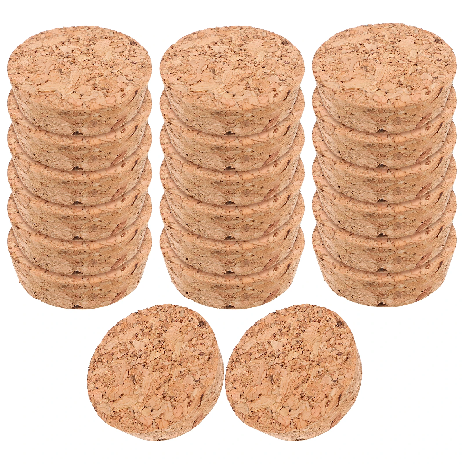 

20 Pcs Glass Bottle Cork Stoppers Conical Wood Tops Plugs for Crafts Home DIY Making Bulk Kitchen Bar Supplies