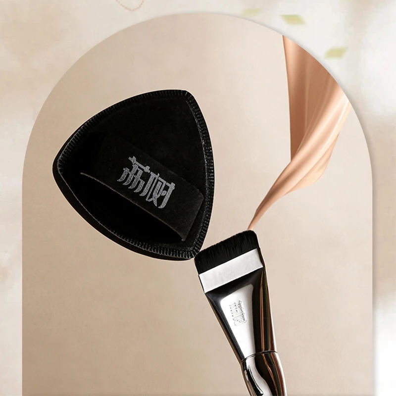 Pennello per fondotinta con una sola parola pennello per contorno viso leggero e sottile pennello per contorno piatto pennelli per trucco crema per fondotinta