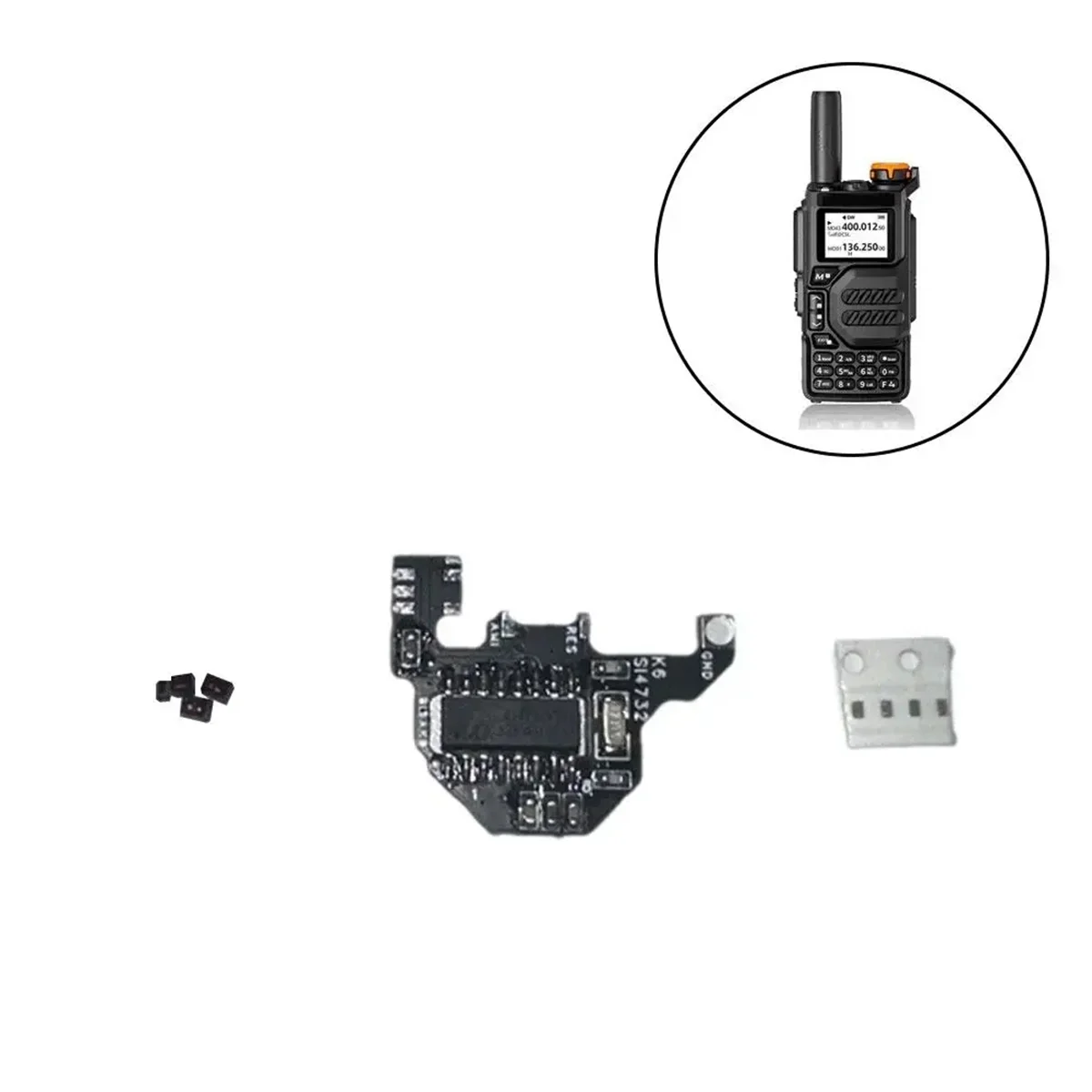 Módulo de Radio de onda corta SI4732 + antena 2xdonut para Quansheng UVK5/UVK6, Kit de módulo de modificación de onda corta DIY