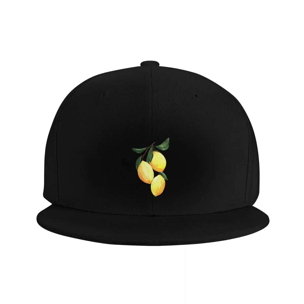 Watercolor hand drawn citrus lemon botanical illustration Baseball Cap Rugby Dropshipping Caps For Men Women's