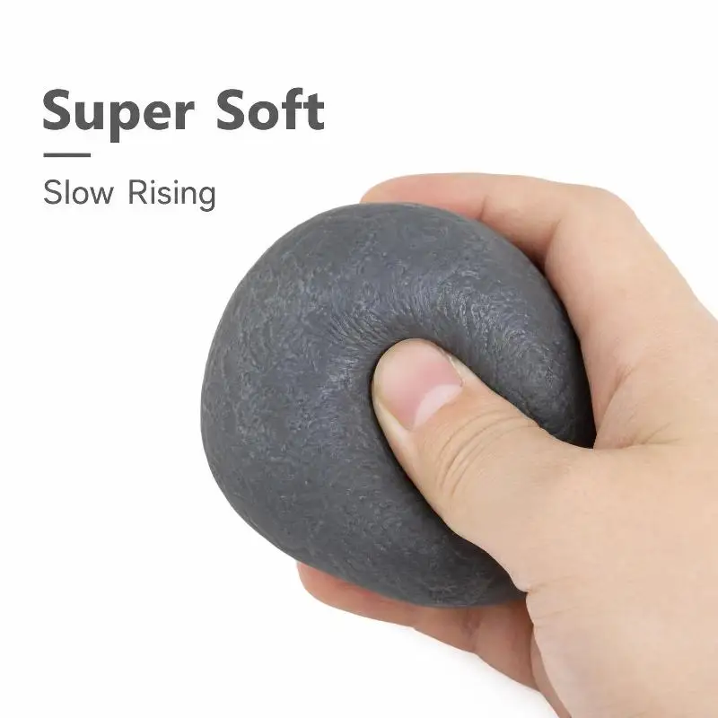Handmade Stone Shaped ASMR Squeeze Fidget Ball Soft Sensory Toy for Air Travel Boredom Relief