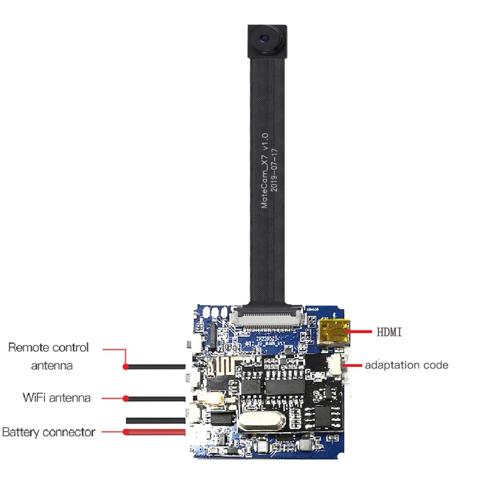 Imagem -04 - Câmera de Detecção de Movimento com Módulo Zoom Digital Pequenas Câmeras Faça Você Mesmo Gravador Wifi 4k Fhd 60fps x9 Pcb Lente 150 Graus