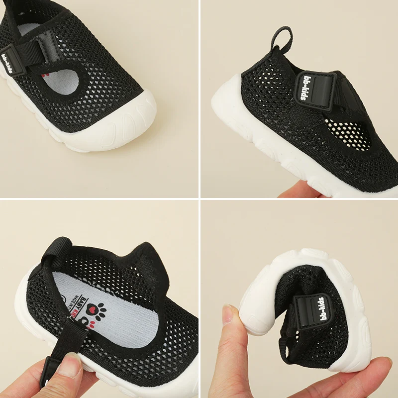 Summer Baby Shoes Boys Girls First Walkers Breathable Mesh Kids Shoes Non-slip Soft Bottom Lightweight Boy Girl Toddler Shoes