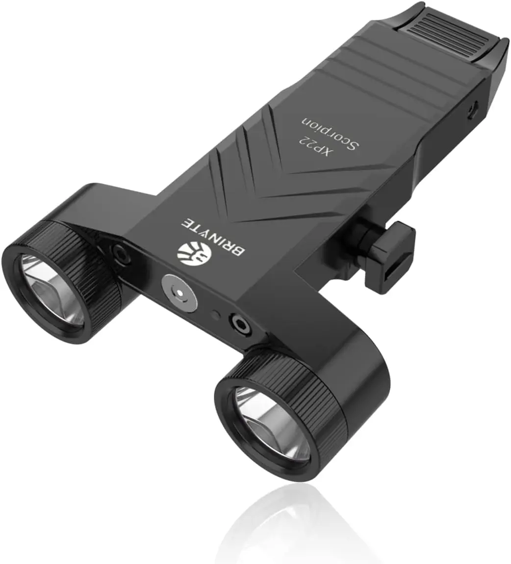 

Двухголовочный тактический фонарь 1300 люмен, магнитный, перезаряжаемый, компактный, с креплением Picatinny и стробоскопом для использования на улице