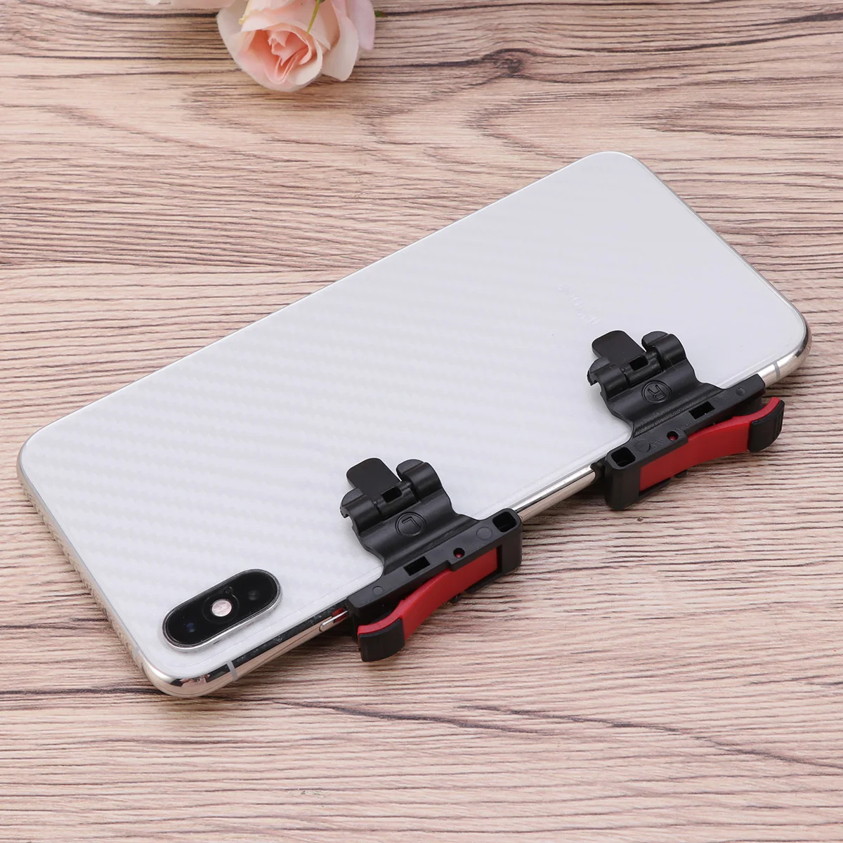 

4pc Mobile Game Controller Handle Shooter Trigger Buttons For Smartphone Stable Fire Keys Support Games Red Black