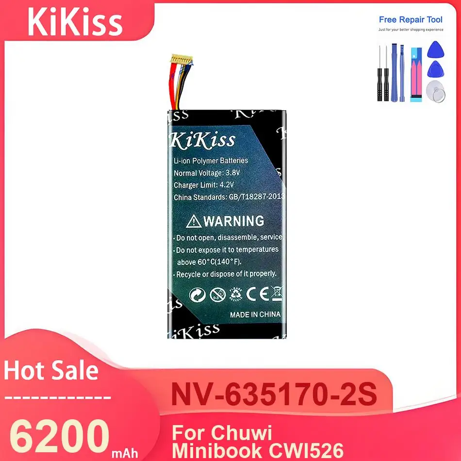 

KiKiss Laptop Battery For Chuwi Minibook CWI526 ,NV-635170-2S 6200mAh Batteries