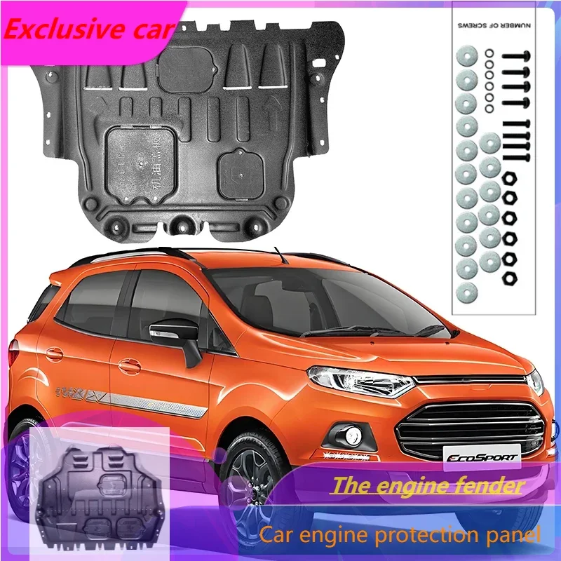 

Under Engine Guard Splash Shield Mud Fender Cover Plate Fender Mudguard Protector For Ford ECOSPORT 2018-2019 1.5L Car Black