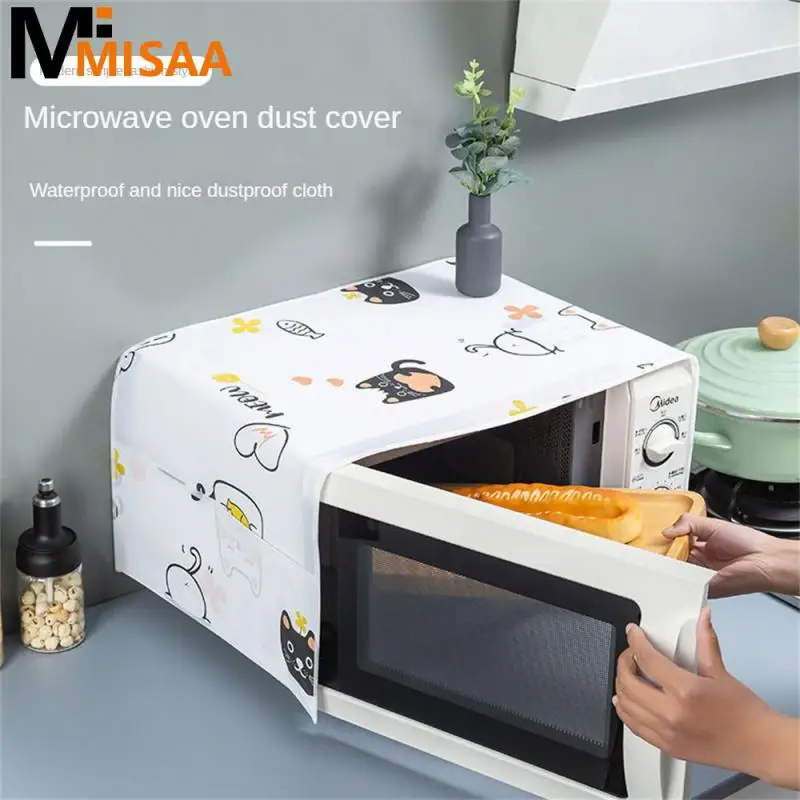 Printing Microwave Oven Dust Covers Slow Furniture Aging Waterproof Nordic Wind Household Accessories Multifunctional Dust Cover