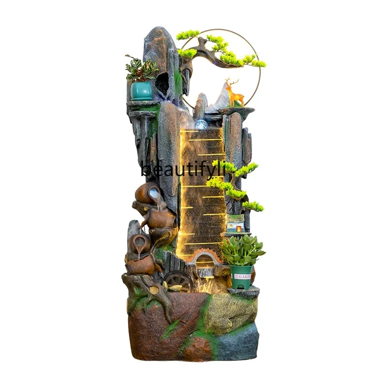 s1001 Rockery flowing water fountain ornament living room bedroom circulating water, landscape office fish tank, decoration