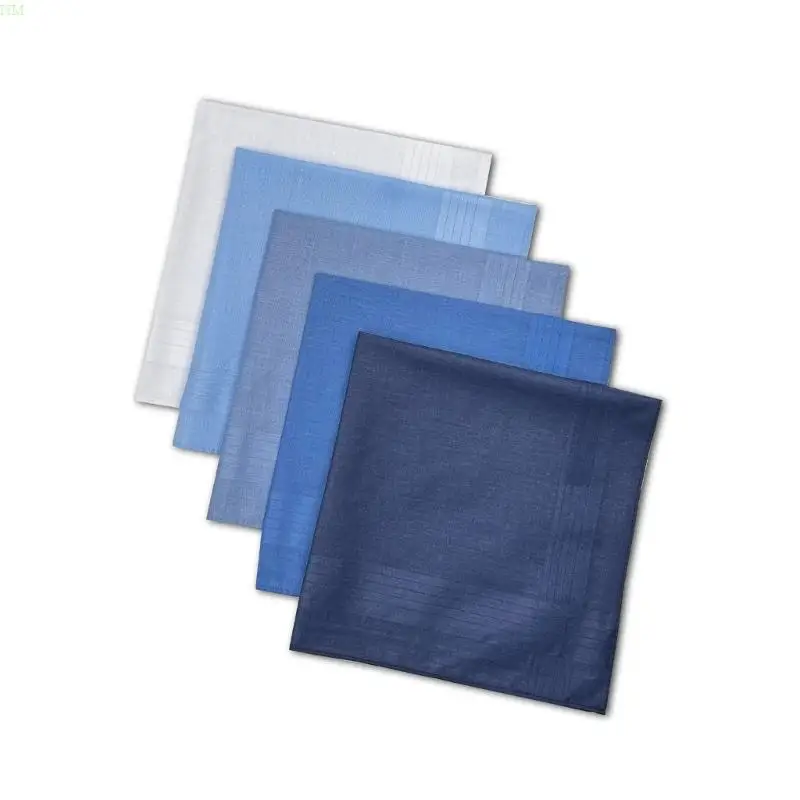 Pocket Handkerchief Cotton Hankies 16x16inch Large Bandana Sweat Absorb Gifts Wholesale Drop Shipping