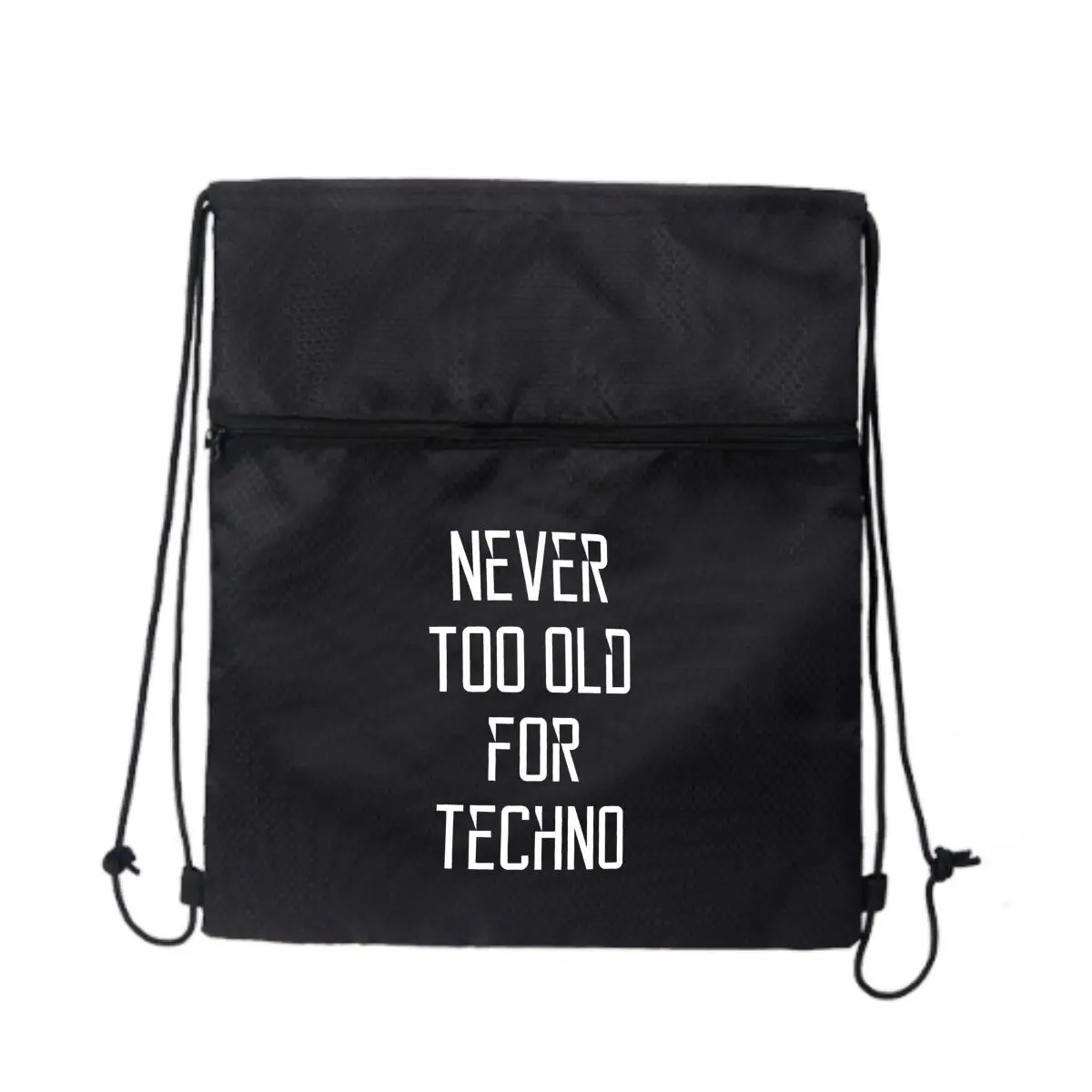 

Never Too Old Techno Text Art Mix Открытый спорт Тренажерный зал Сумка на шнурке Толстая веревка Баскетбол Футбол Большая вместимость