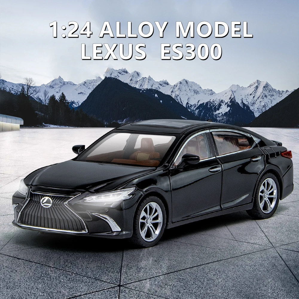 

1:24 LEXUS ES300 Alloy Car Model Diecast & Toy Vehicles Metal Car Model Simulation Sound and Light Collection Childrens Toy Gift