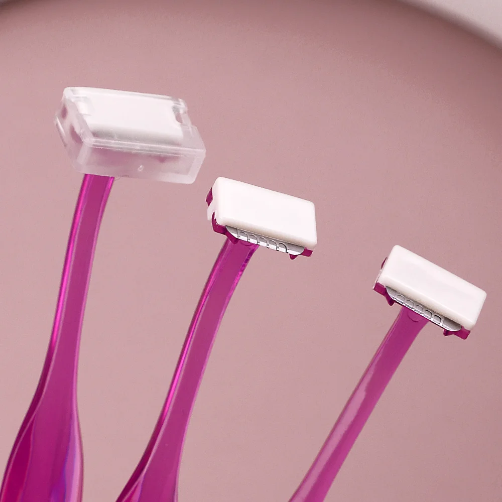 3 Augenbrauenrasierer-Sets, T-förmiger Sicherheits-Augenbrauenrasierer aus Edelstahl, Kosmetikwerkzeuge, Augenbrauenpflege und -rasur. – Detail 8