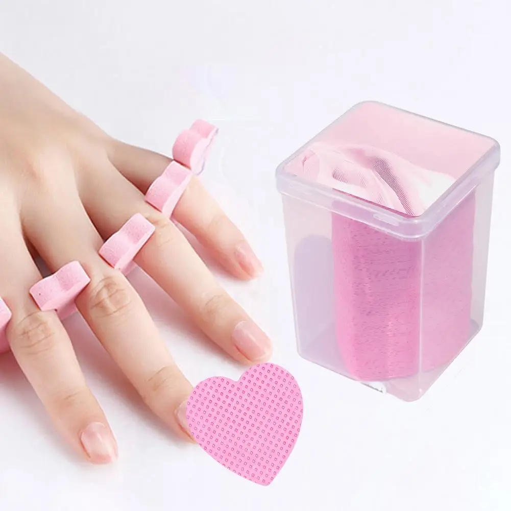 Large Quantity 200Pcs Convenient Eyelash Extension Glue Wipe Disposable Nail Wipe Pad Heart Shape   Salon Accessories