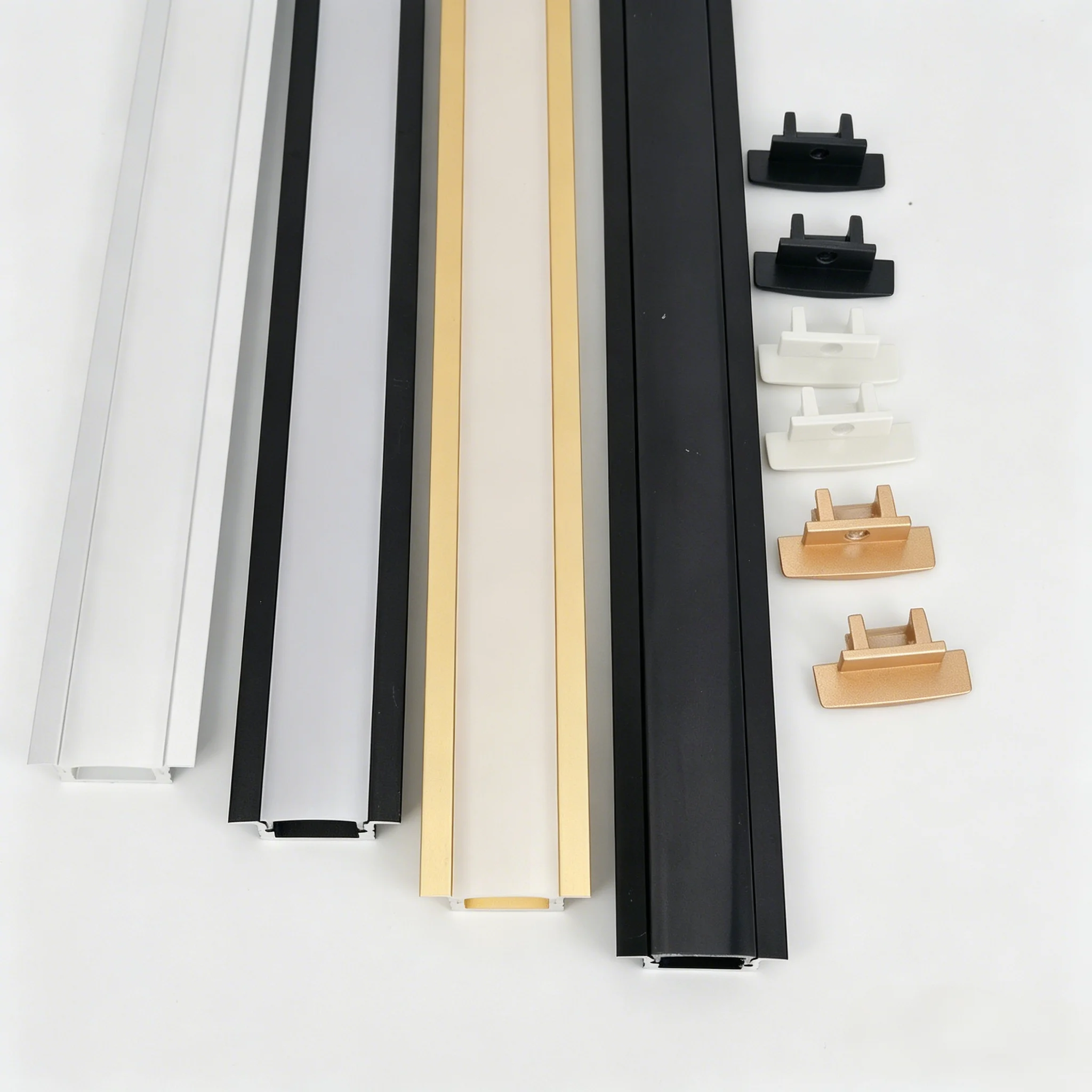 high quality Customized Skirting Board with LED Channel is Used for Lighting the Foundation Line of Corridor wall