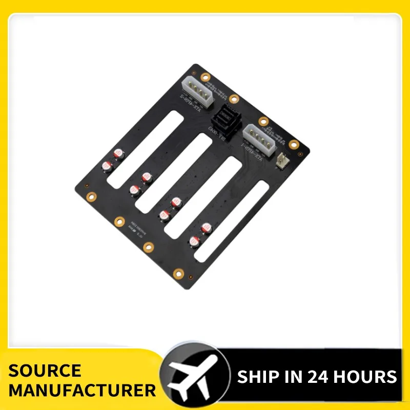 Server Backplane 4SAS 7+7+15Pin 8643 HDD Adapter Motherboard SSD SATA Hard Disk Molex 4pinX2 Power supply 3pin Fan Header Circui