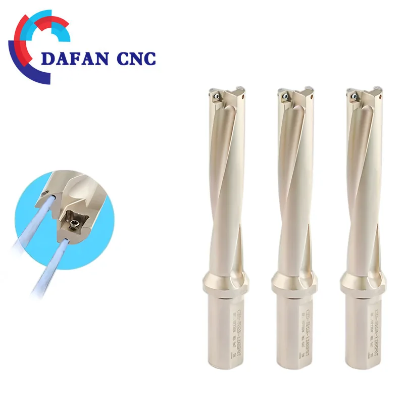 Trapano a U SP con inserti SPMG 2D/3D/4D/5D, trapano indicizzabile con raffreddamento interno ad alta velocità per torni CNC e lavorazione resistente