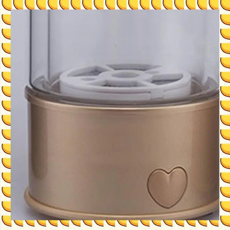 BAAU 1 PCS Hydrogen Water Generator Alkaline Maker Gold Metal + Glass Portable Water Ionizer Bottle Super Antioxidan