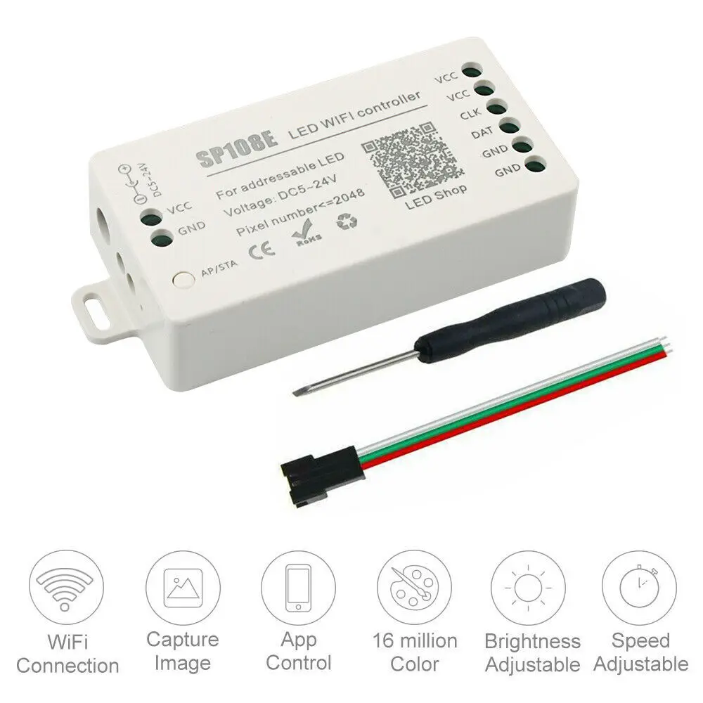 SP108E Wifi Controller For  LED Max  Points 2048 Pixels