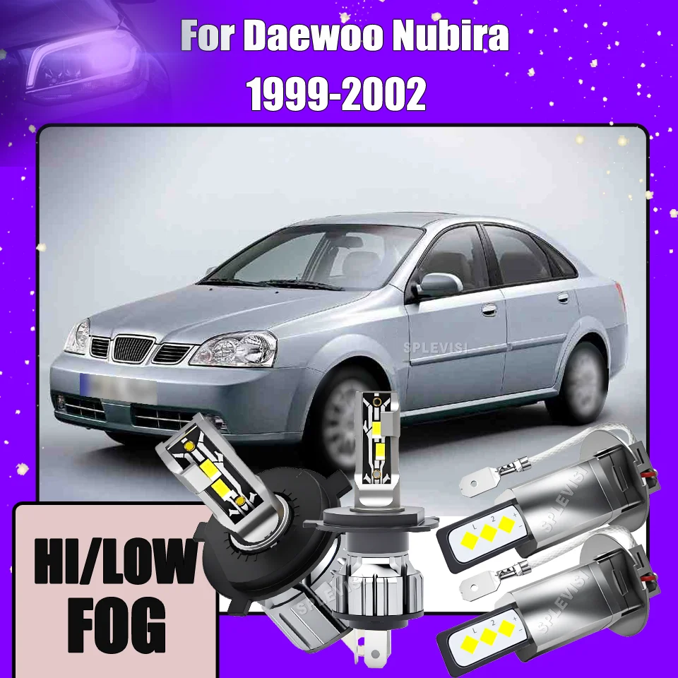 

The original vehicle was installed without damage LED Headlight Fog Light H4 H3 Suit For Daewoo Nubira 1999 2000 2001 2002