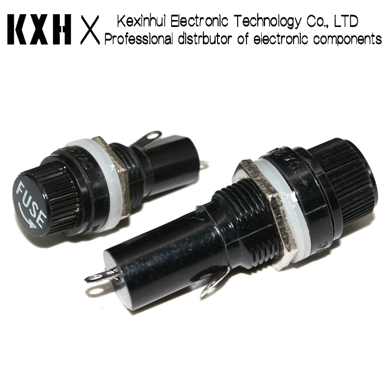 5 قطعة/الوحدة 5x20 مللي متر 6x30 مللي متر الزجاج فيوز الإسكان 5*20 6*30 التأمين أنبوب المقبس ل التأمين لوحة جبل فيوز حامل