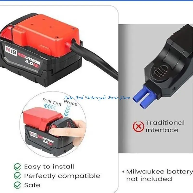 

P9FD 18V Lithium Battery Jumper Cables Car Battery Jump Starter Car Battery Igniters