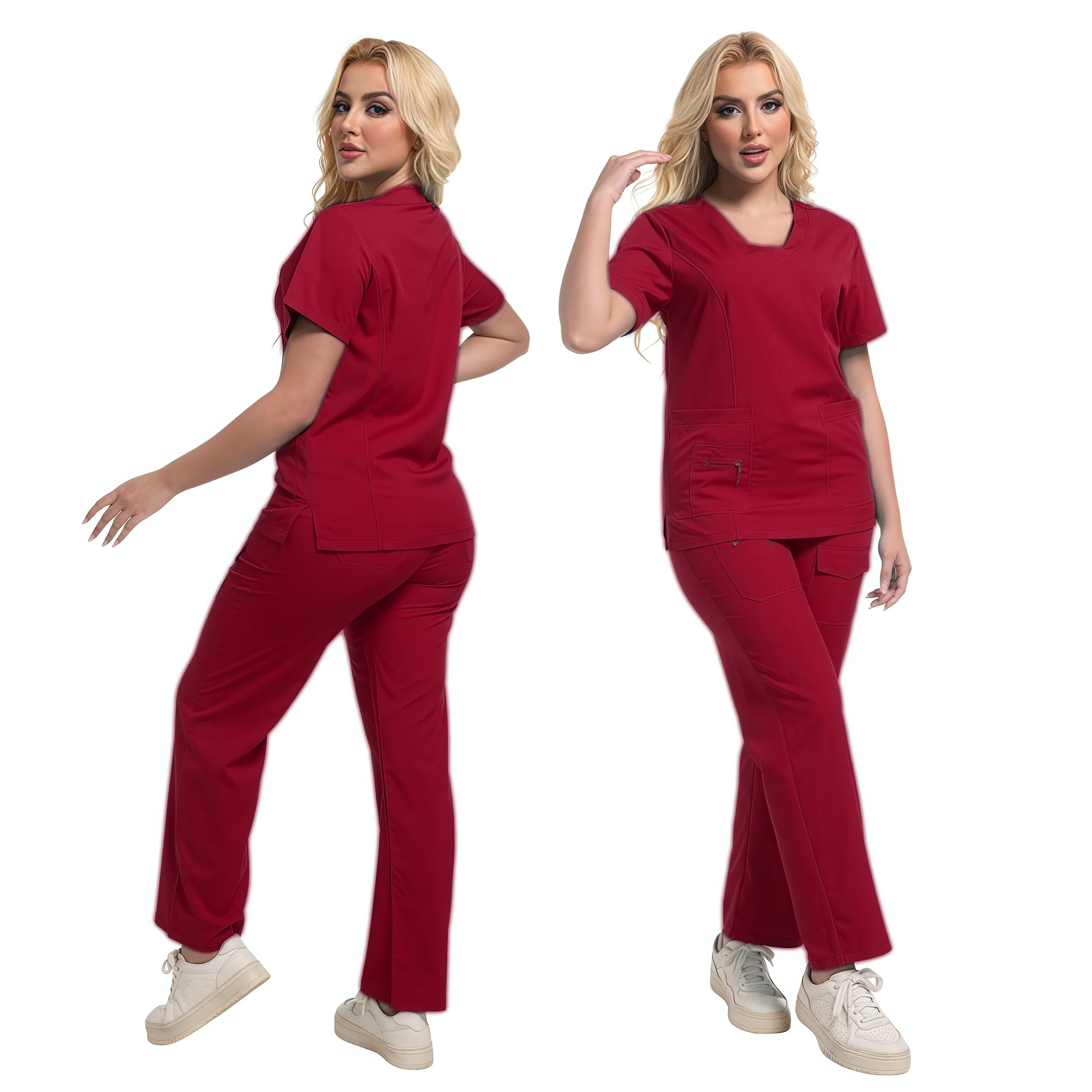 Ensembles de gIslande respirants pour femmes, uniformes de conception d'hôpital, vêtements de travail pour médecins et infirmières, vêtements de travail pour hôtel, chaud, savoir