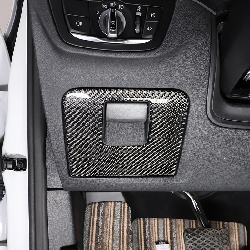 

For BMW X3 G01 2018-2024 Soft Carbon Fiber Car Main Driver Storage Box Panel TrimSticker Interior Car Accessories