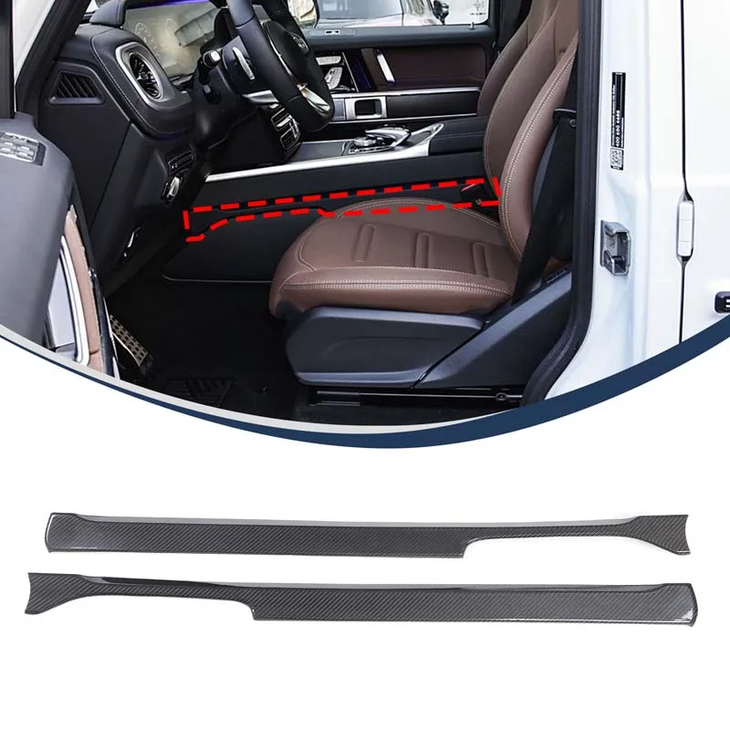 

For 2019-2024 Mercedes-Benz G Class W464 real carbon fiber Center Gear Shift Side Strip Trim Car Interior Accessories