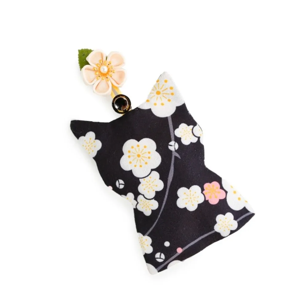 

Japanese Style Pull Out Key Case Pull Rope Mechanism Keyring Storage Fabric Key Holder Portable Arch Kitty Keychain Bag