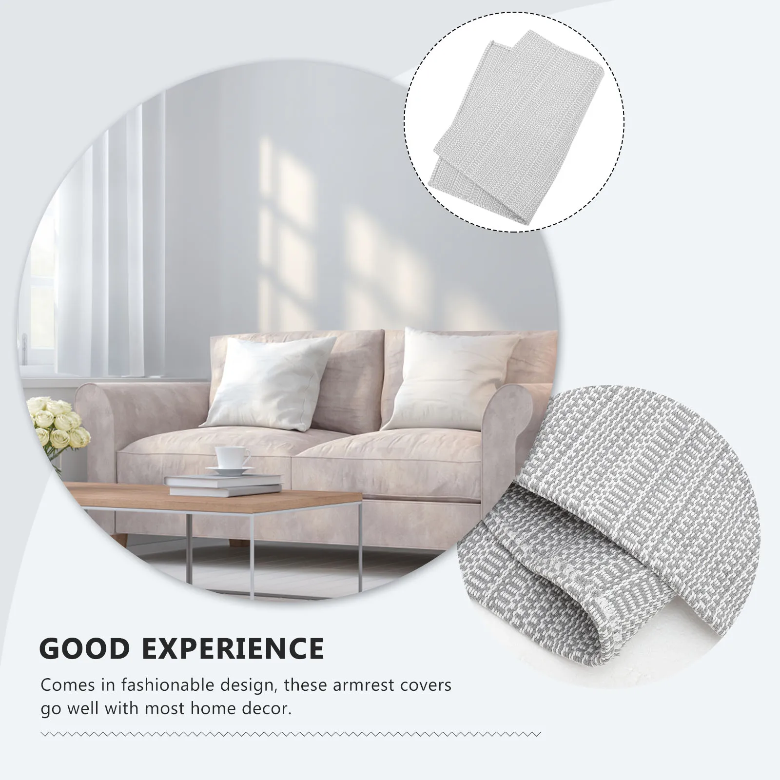 

Arm Rest Covers For Sofa Anti-slip Armrest Pad Non Soothing Cotton Linen Cushion Slipcover Office