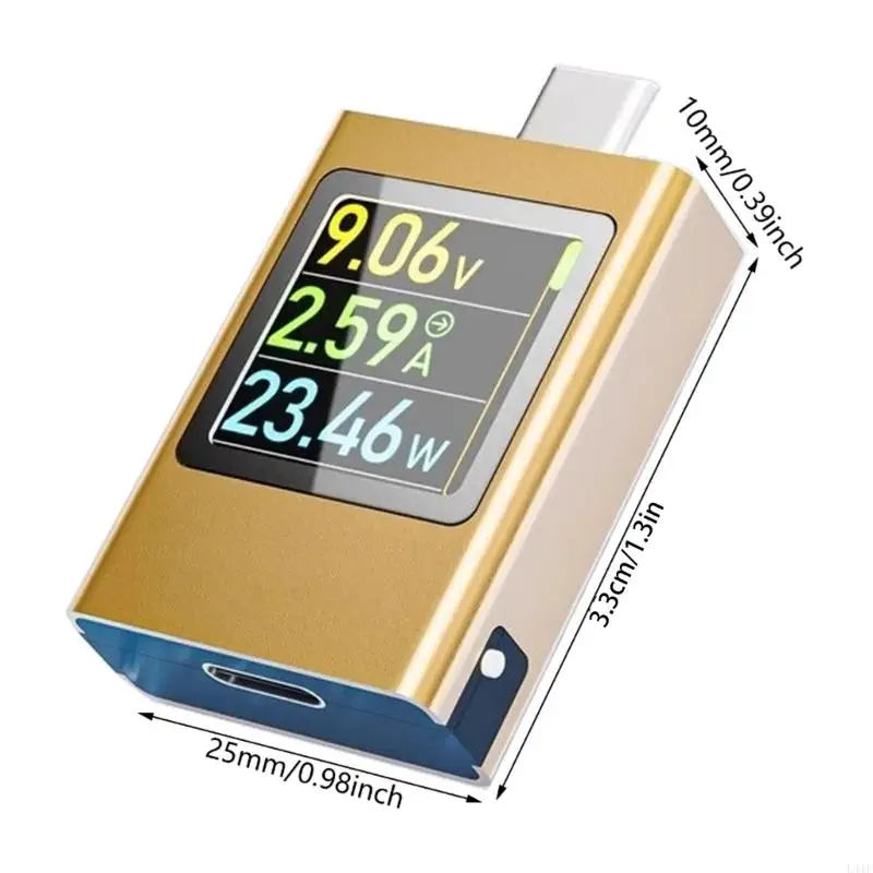 L41F Portable USB -C -тестирование инструмента цифрового мультиметра с PD3.1, поддерживаемым напряжением, током и емкостью