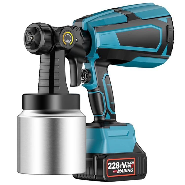 Wholesale 1000ml Lithium Battery High Pressure Paint Sprayer Cordless Gun Automatic Power Spray Gun With Optional Paint Pot