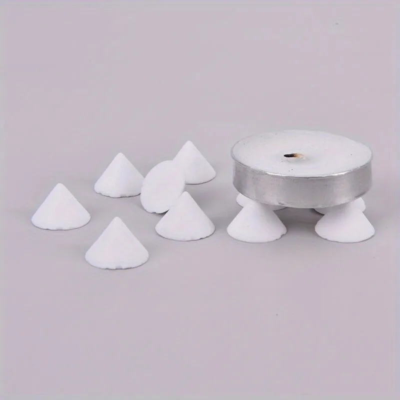 10pcs High-Temperature Resistant Ceramic Pottery Support Nails - Durable Refractory Tools for Kiln Firing, Sculpting