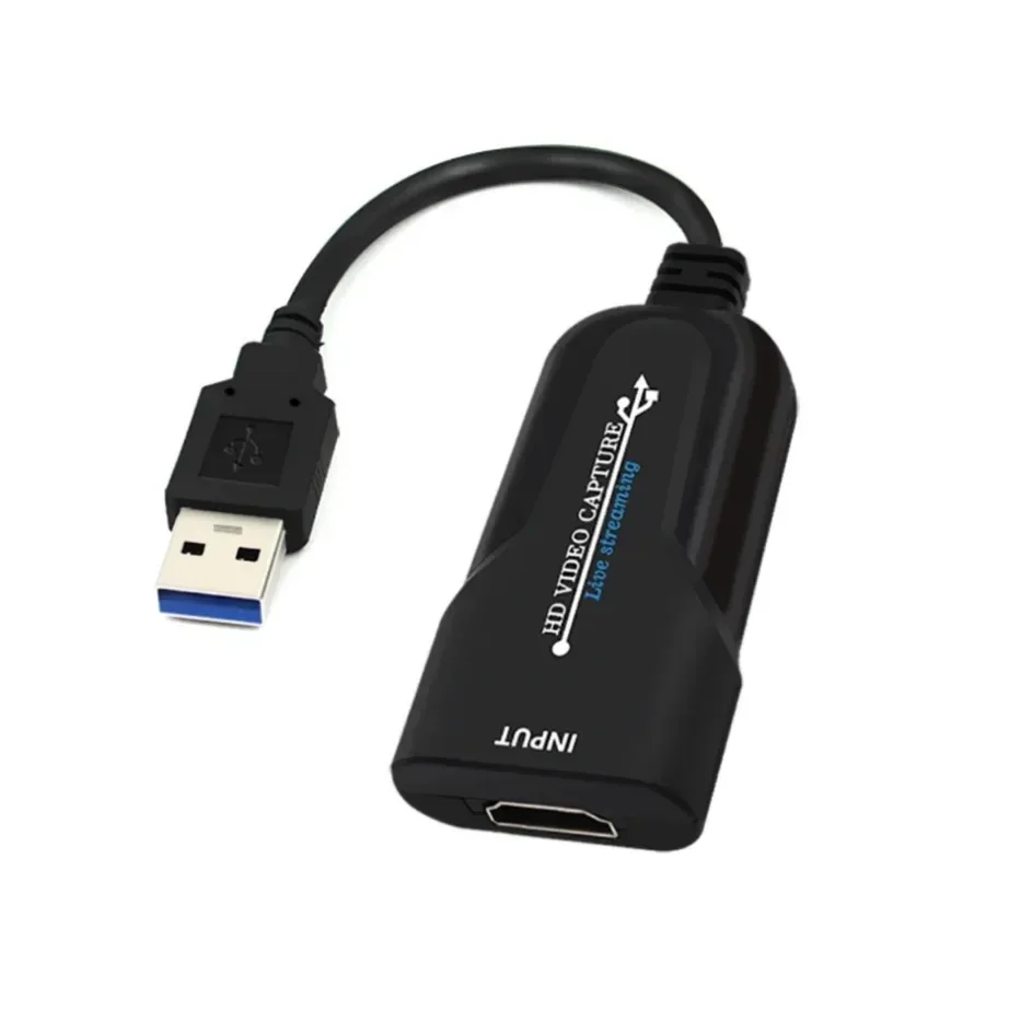 YIGETOHDE-tarjeta de captura de vídeo Compatible con HDMI, adaptador de transmisión de vídeo de 3,0 P para PS4, transmisión en vivo, grabación de vídeo, USB 1080