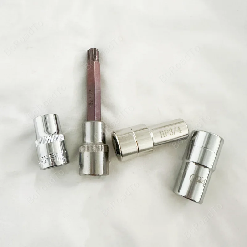 4pcs Diesel Oil Pump Relief Valve Return Valve Pressure Relief Valve Sleeve Removal Repair Tool for Bosch Denso HP3 HP4 CP3