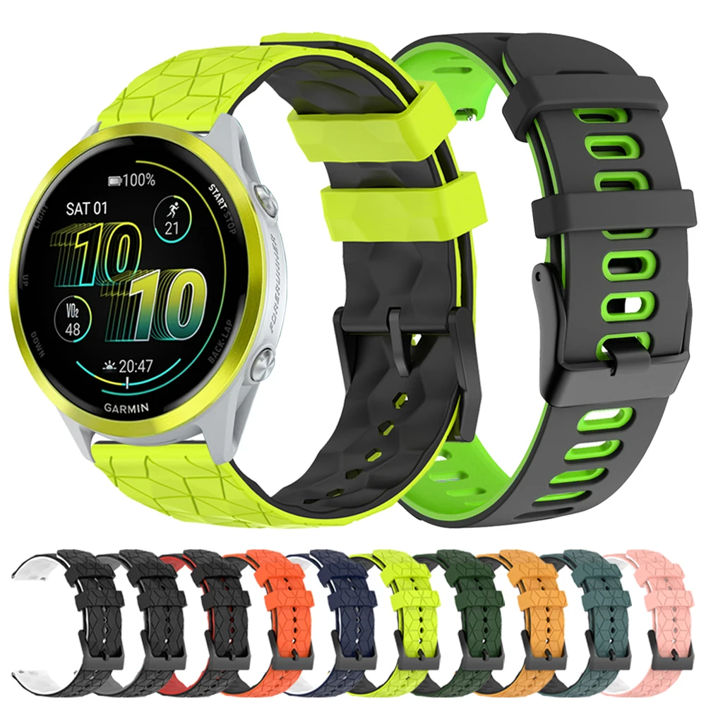 Replace Silicone Bracelet For Garmin Forerunner 55 255 570 645 Misic Venu3 2 Plus Sq/Vivoactive 6 5 Active6 Strap 20mm 22mm Band