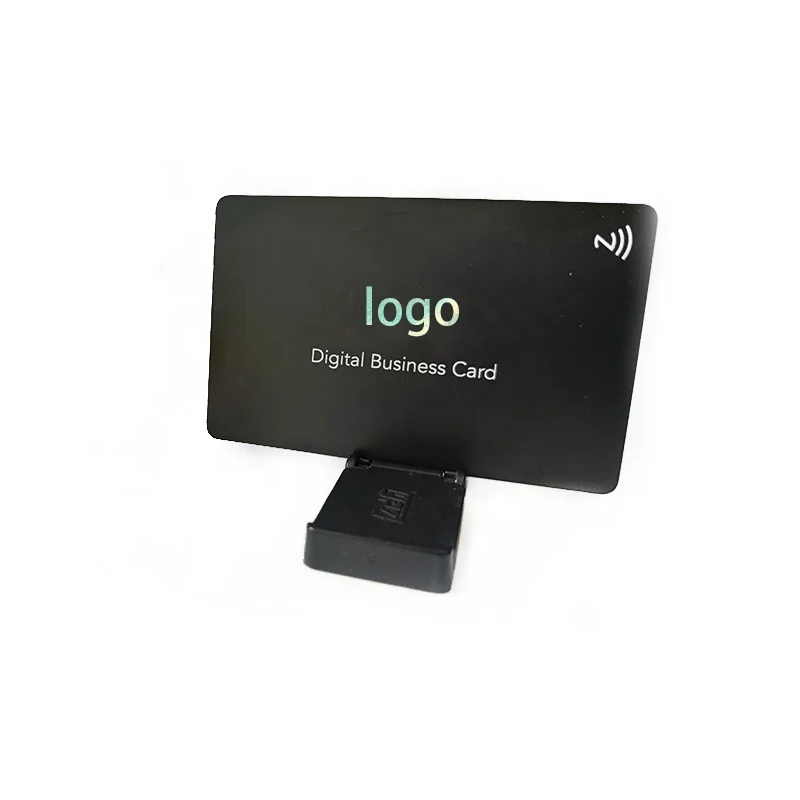 Customized.product.Hot selling nfc black metal PVC laser engrave attractive appearance business metal card