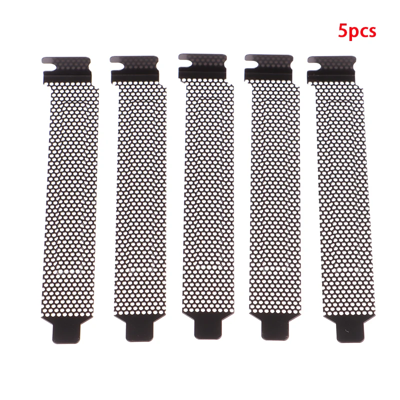 New Sale 5Pcs PCI Slot Cover Dust Filter Blanking Board Cooling Fan Dust Filter Ventilation PC Computer Case Accessories