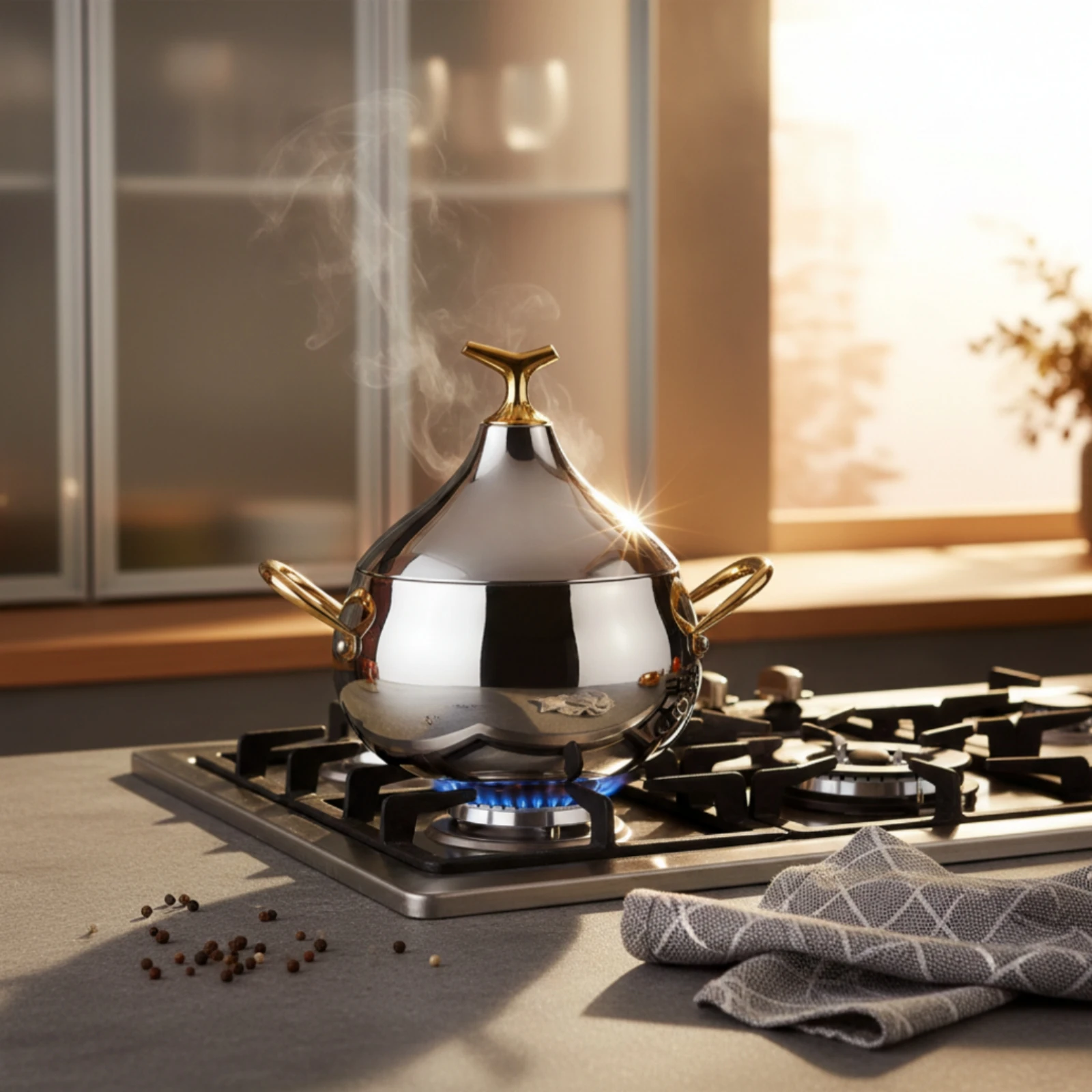 Thickened Stainless Steel Pot Multi Purpose Stainless Steel Soup Pot Cookware Cooktop Compatible with Lid