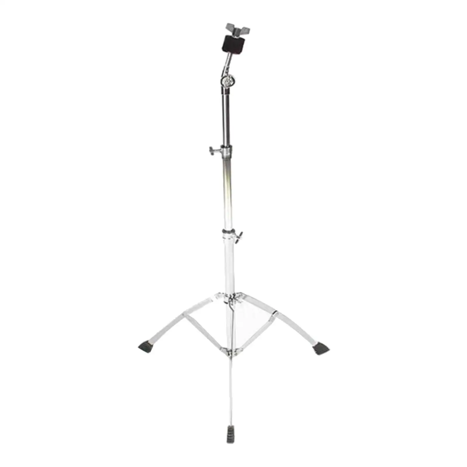 Metal Cymbal Stand Adjustable Floor Triangle Bracket with Rubber Feet Stretchable Legs Cymbal Holder Percussion Holder Mount