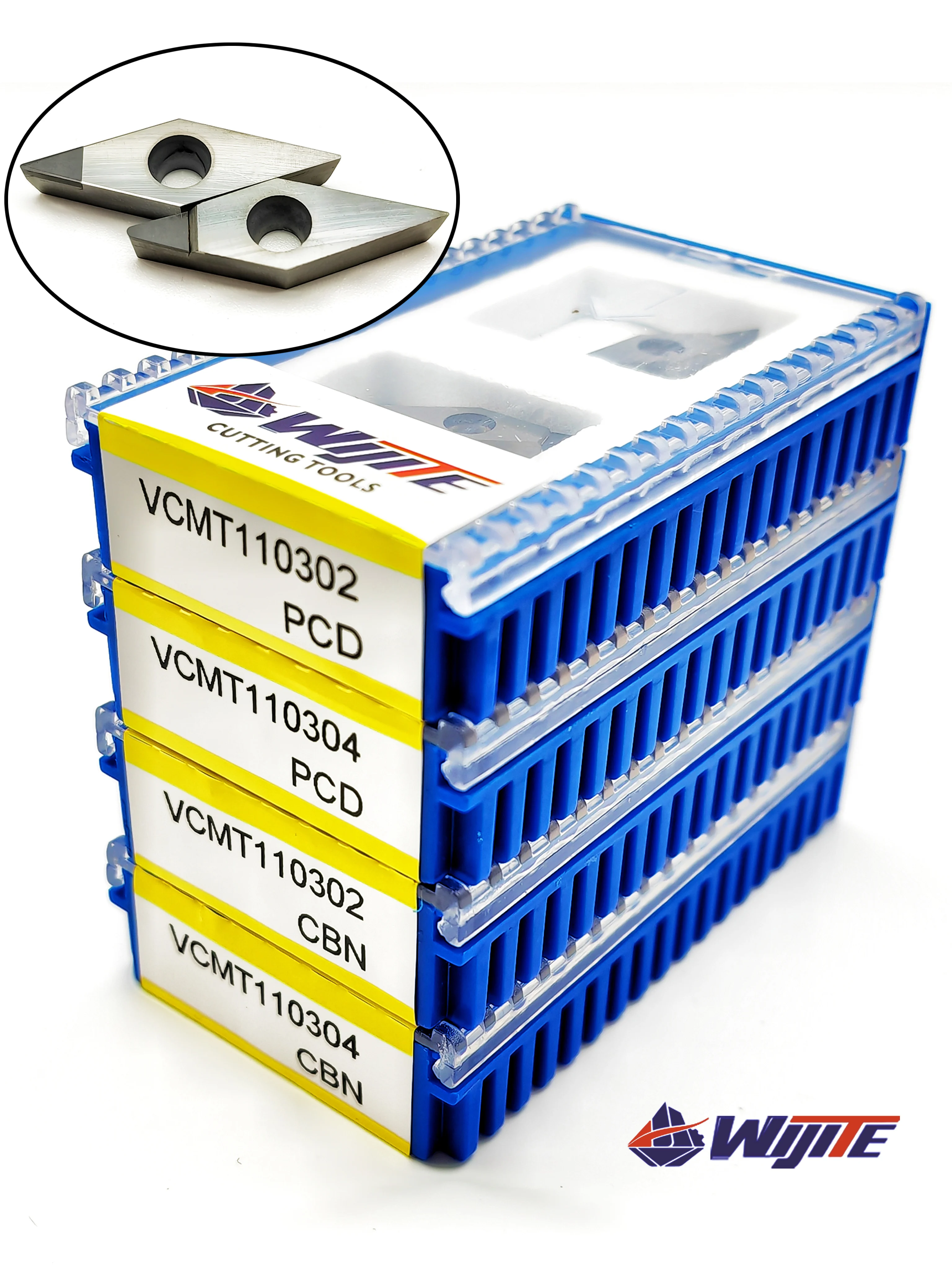 PCD VCMT 110302   VCMT 110304   VCGT 110302   VCGT 110304   jest używany do obróbki aluminium, miedzi CBN z twardego stali i żeliwa — zdjęcie 2