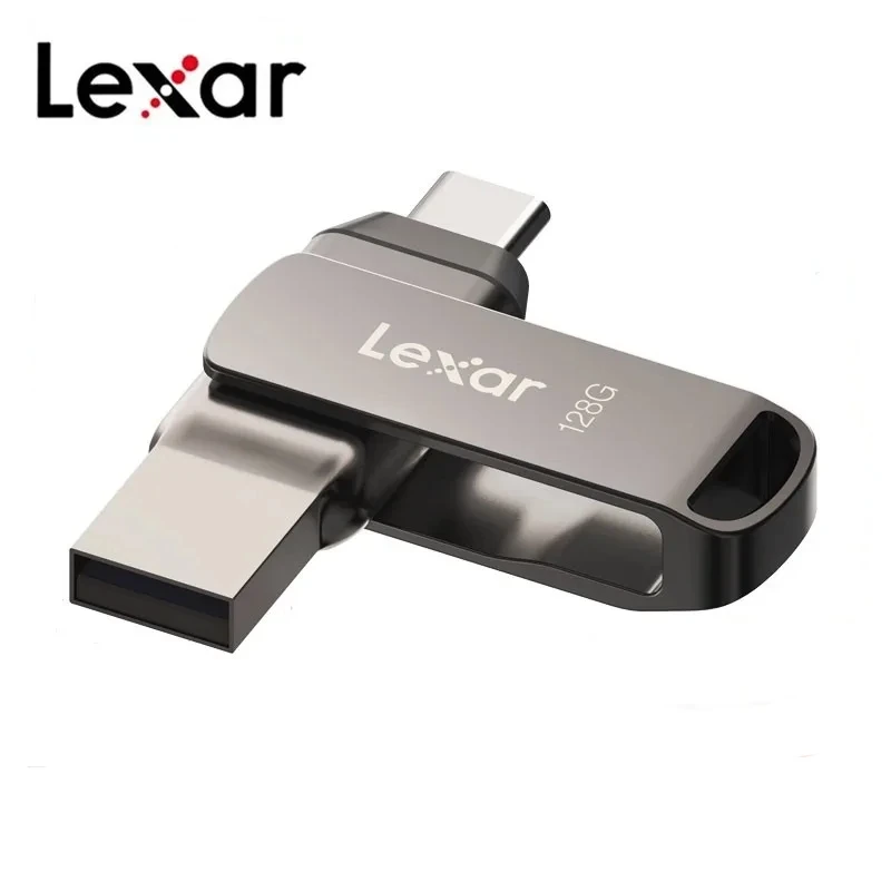 Lexar D400 USB Flash Drive USB 3.1 Type C/A Memory Stick Dual Slot USB Flash Drive 32GB 64GB 128GB 256G For Mobile Phone Compute