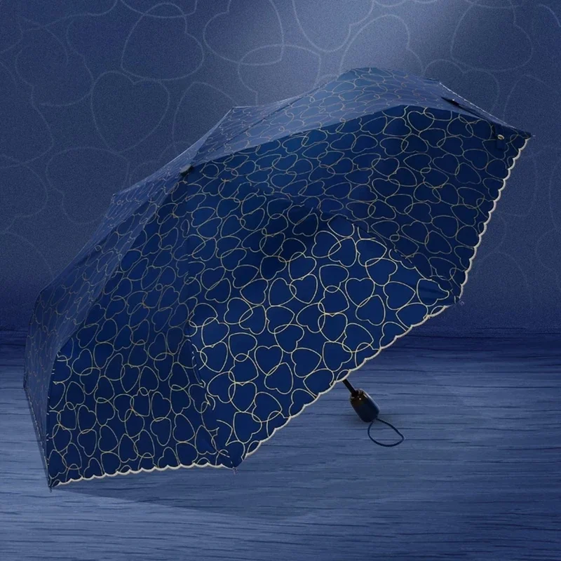 JBTP Automatic Lace Umbrella Rain Women Anti-UV Sun Protection Umbrella Colors Designer Umbrellas 8K Windproof Parasol Outdoor